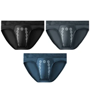 3pcs Breathable skin-friendly negative ion briefs, let the skin breathe freely, comfortable upgrade - AliExpress 200574005