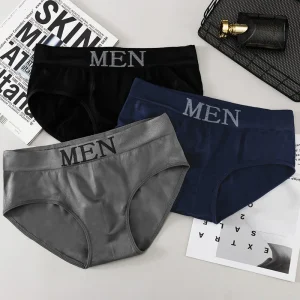 3Pcs/lot Men's Briefs Underwear Sexy Man Panties MEN Letter Underpants Breathable Comfortable Male Bikini Shorts Black Blue Red - AliExpress 200574005