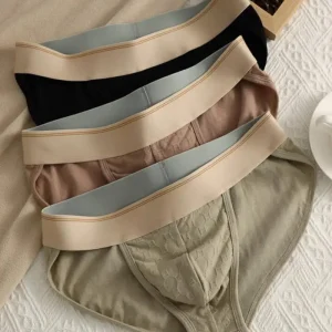 3PCS Men's cotton underwear men's jacquard sports briefs, loose and breathable underwear - AliExpress 200574005