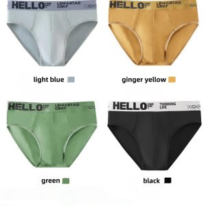 4pcMens Briefs Summer Men's Underwear Plus Size Men Underwear Panties Men's Breathable Panties - AliExpress 200574005