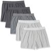 Amazon Essentials Cotton Jersey Boxers - Men's Underwear, Available in Big & Tall, Pack of 5