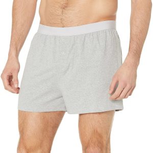 Amazon Essentials Cotton Jersey Boxers - Men's Underwear, Available in Big & Tall, Pack of 5