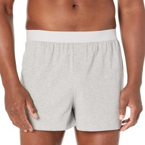 Amazon Essentials Cotton Jersey Boxers - Men's Underwear, Available in Big & Tall, Pack of 5