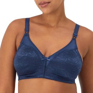 Bali Women's Double Support Wireless, Lace Bra with Stay-in-Place Straps, Full-Coverage