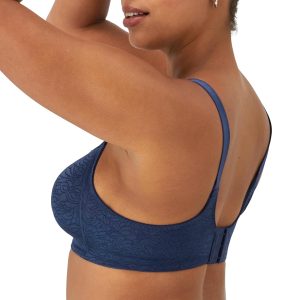 Bali Women's Double Support Wireless, Lace Bra with Stay-in-Place Straps, Full-Coverage