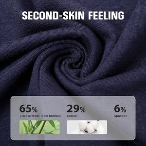 BAMBOO COOL Men's Boxer Short soft and Breathable Knit Boxers for men Moisture-wicking Underwear with Button Fly