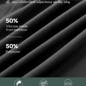 BAMBOO COOL Mens Boxers Durable Comfortable Boxer Shorts for Men Loose Ultra-Soft Men's Underwear (3 or 5 Pack)