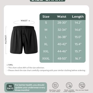 BAMBOO COOL Mens Boxers Durable Comfortable Boxer Shorts for Men Loose Ultra-Soft Men's Underwear (3 or 5 Pack)