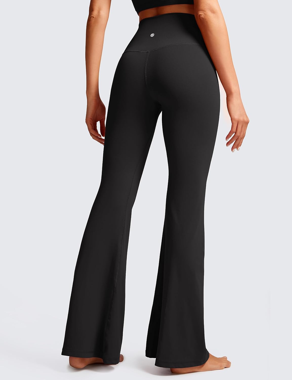 CRZ YOGA Butterluxe Crossover Flare Leggings for Women 29'' / 31'' / 33" - High Waist V Cross Bootcut Bell Bottoms Yoga Pants