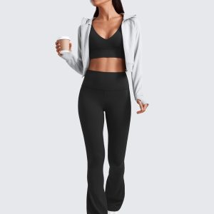 CRZ YOGA Butterluxe High Waist Mini Flared Leggings for Women 30