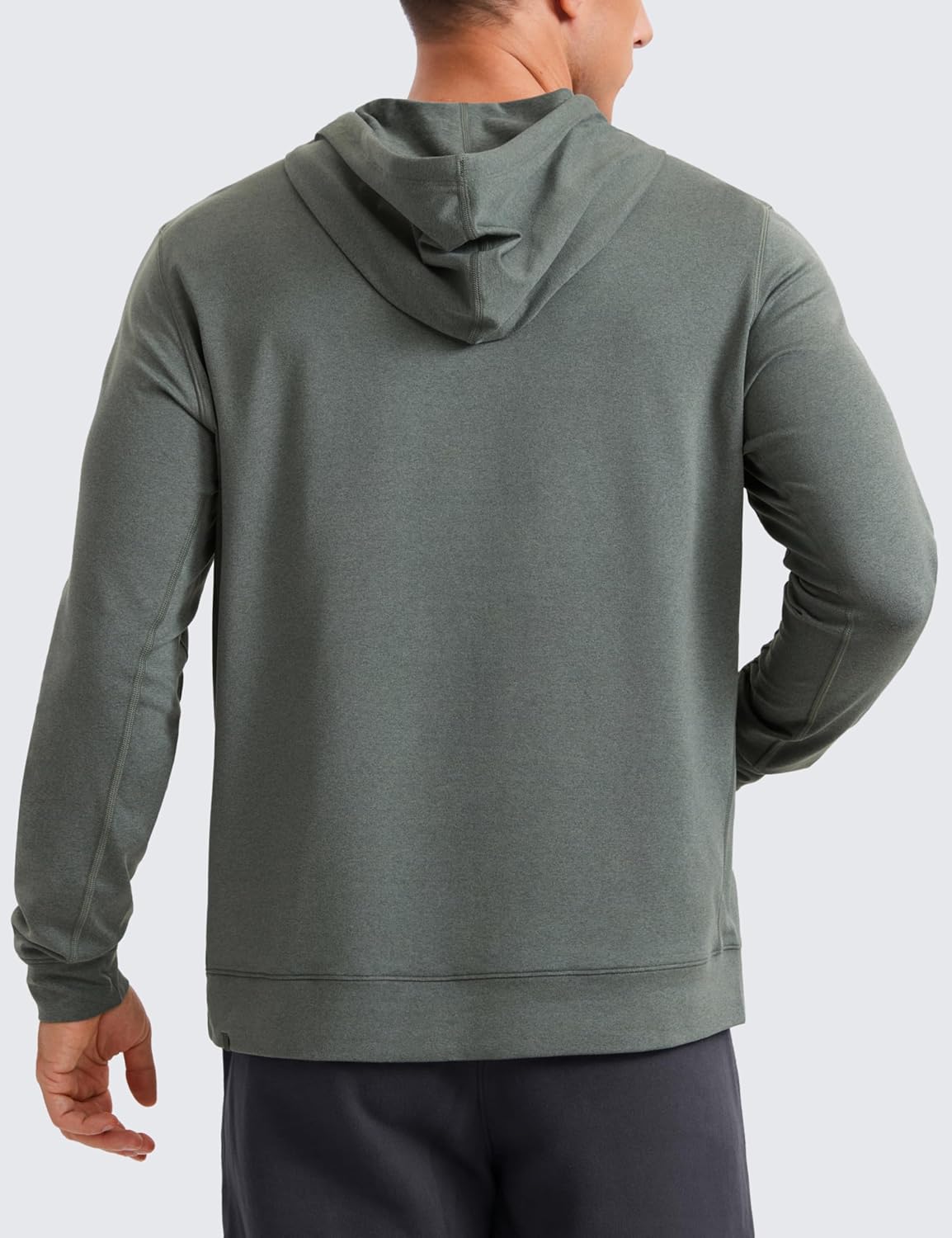 CRZ YOGA Cloud Jersey Mens Pullover Hoodie Casual Workout Long Sleeve Basic Hooded Sweatshirt with Pocket