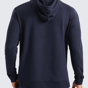 CRZ YOGA Cloud Jersey Mens Pullover Hoodie Casual Workout Long Sleeve Basic Hooded Sweatshirt with Pocket