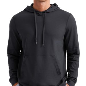 CRZ YOGA Cloud Jersey Mens Pullover Hoodie Casual Workout Long Sleeve Basic Hooded Sweatshirt with Pocket