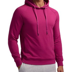 CRZ YOGA Hoodies for Men French Terry Hooded Sweatshirts Workout Athletic Casual Pullover Tops with Pocket