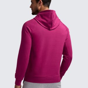 CRZ YOGA Hoodies for Men French Terry Hooded Sweatshirts Workout Athletic Casual Pullover Tops with Pocket