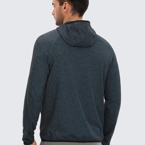 CRZ YOGA Men's Brushed Comfy Zip Up Hoodie Lightweight Athletic Running Jackets Workout Long Sleeve Sweatshirts