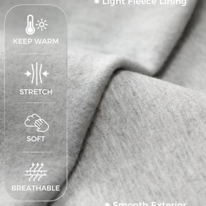 CRZ YOGA Mens Fleece Hoodies Basic Casual Hooded Sweatshirts Long Sleeve Pullover Workout Tops with Pocket