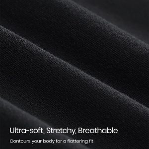 CRZ YOGA Softembrace Long Sleeve Shirts for Women Soft Crew Neck Fall Basic Tight Tops Fitted Casual Going Out T-Shirts