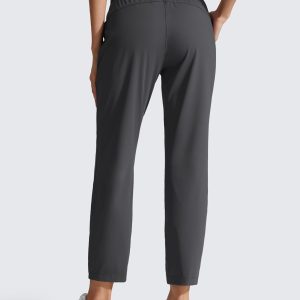 CRZ YOGA Womens 4-Way Stretch Ankle Golf Pants 7/8 Casual Dress Work Athletic Travel Workout Sweatpants with Pockets