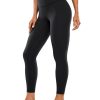 CRZ YOGA Womens Brushed Naked Feeling Workout Leggings 25" - High Waisted Gym Compression Tummy Control Yoga Pants