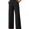 CRZ YOGA Womens Butterlift High Waisted Wide Leg Pants with Pockets 29"/31"/33" - Yoga Lounge Buttery Soft Comfy Casual