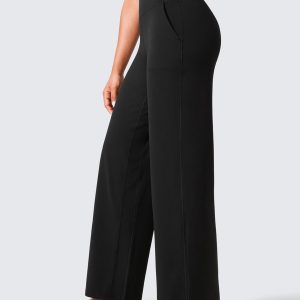 CRZ YOGA Womens Butterlift High Waisted Wide Leg Pants with Pockets 29