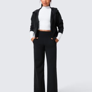 CRZ YOGA Womens Butterlift High Waisted Wide Leg Pants with Pockets 29