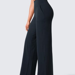 CRZ YOGA Womens Butterlift High Waisted Wide Leg Pants with Pockets 29