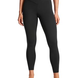 CRZ YOGA Womens Butterluxe Cross Waist Workout Leggings 25 Inches - V Crossover High Waisted Gym Yoga