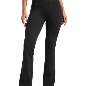 CRZ YOGA Womens Butterluxe High Waist Flare Pants 29" / 30.5" / 32" / 33.5" - Yoga Bootcut Wide Leg with Pocket Lounge