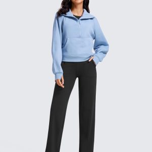 CRZ YOGA Womens Butterluxe High Waist Wide Leg Pants with Pockets 31