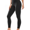CRZ YOGA Womens Butterluxe High Waisted Yoga Leggings 25" - Double Seamed Buttery Soft Comfy Athletic Gym Workout Pants
