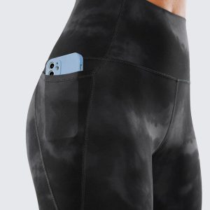 CRZ YOGA Womens Butterluxe Workout Leggings 28 Inches - High Waisted Gym Yoga Pants with Pockets Running Buttery Soft