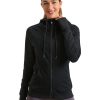 CRZ YOGA Women's Full Zip Hooded Sweatshirts Workout Sweat Jackets Slim Fit Running Track Hoodies with Thumbholes