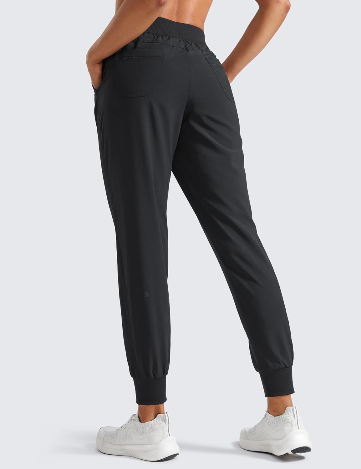 CRZ YOGA Women's Lightweight Workout Joggers 27.5" - Travel Casual Outdoor Running Athletic Track Hiking Pants with Pockets