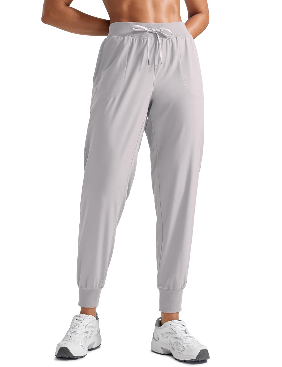 CRZ YOGA Women's Lightweight Workout Joggers 27.5" - Travel Casual Outdoor Running Athletic Track Hiking Pants with Pockets