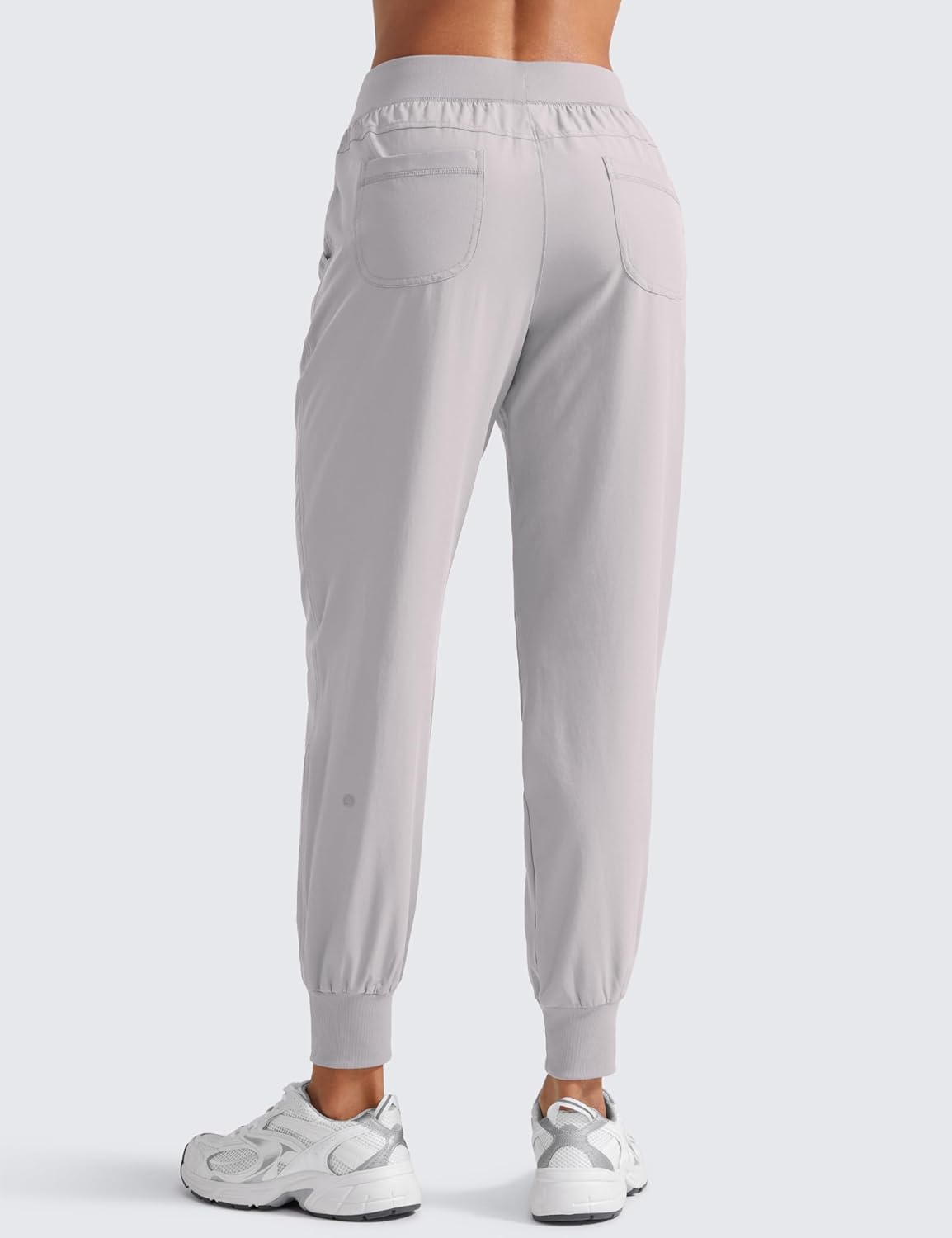 CRZ YOGA Women's Lightweight Workout Joggers 27.5" - Travel Casual Outdoor Running Athletic Track Hiking Pants with Pockets