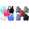 Evercute Adjustable Sports Bras for Women Racerback High Support Bras Set Padded Workout Bras Set Size M