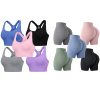 Evercute Adjustable Sports Bras for Women Racerback High Support Bras Set Size M