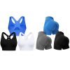 Evercute Adjustable Sports Bras with Shorts Set for Women Racerback High Support Bras Padded Workout Bras Size M