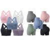 Evercute Zip Front Post-Surgery Bra Women's Wireless Sports Bras Set Size L