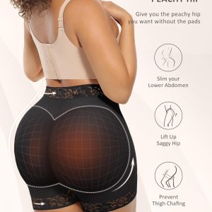 FeelinGirl Butt Lifter Panties Hip Enhancer Shapewear Tummy Control Body Shaper Shorts
