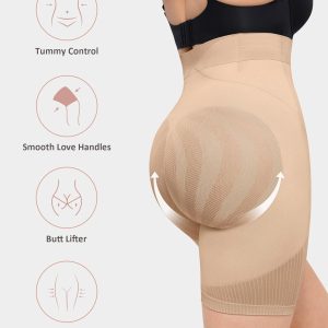 FeelinGirl High Waisted Body Shaper Shorts Shapewear for Women Tummy Control Thigh Slimming Underwear