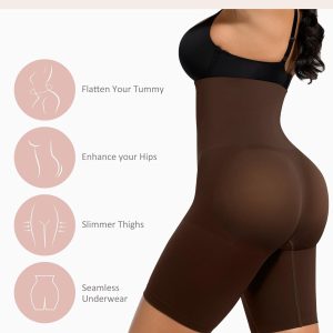 FeelinGirl Shapewear for Women Tummy Control High Waist Body Shaper Shorts Butt Lifting Control Panties