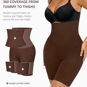 FeelinGirl Shapewear for Women Tummy Control High Waist Body Shaper Shorts Butt Lifting Control Panties