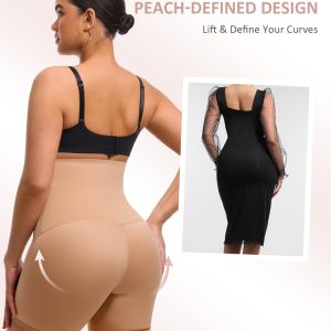 FeelinGirl Shapewear for Women Tummy Control High Waist Body Shaper Shorts Waist Trainer Girdle Thigh Slimming Panties