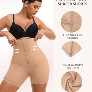 FeelinGirl Shapewear for Women Tummy Control High Waist Body Shaper Shorts Waist Trainer Girdle Thigh Slimming Panties
