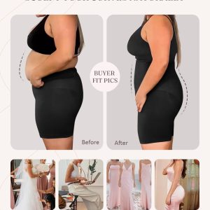 FeelinGirl Shapewear for Women Tummy Control High Waisted Body Shaper Shorts Girdles Butt Lift Panties Thigh Slimmer