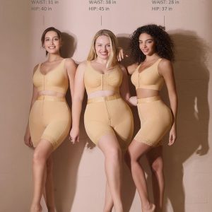 FeelinGirl Shapewear for Women Tummy Control Shorts Butt Lifting Faja Mid-waist Body Shaper with Hook Zipper Closure