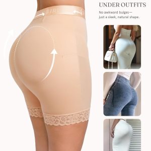 FeelinGirl Shapewear for Women Tummy Control Shorts Butt Lifting Faja Mid-waist Body Shaper with Hook Zipper Closure